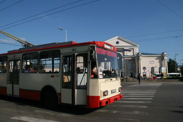 ヴィリニュス駅前