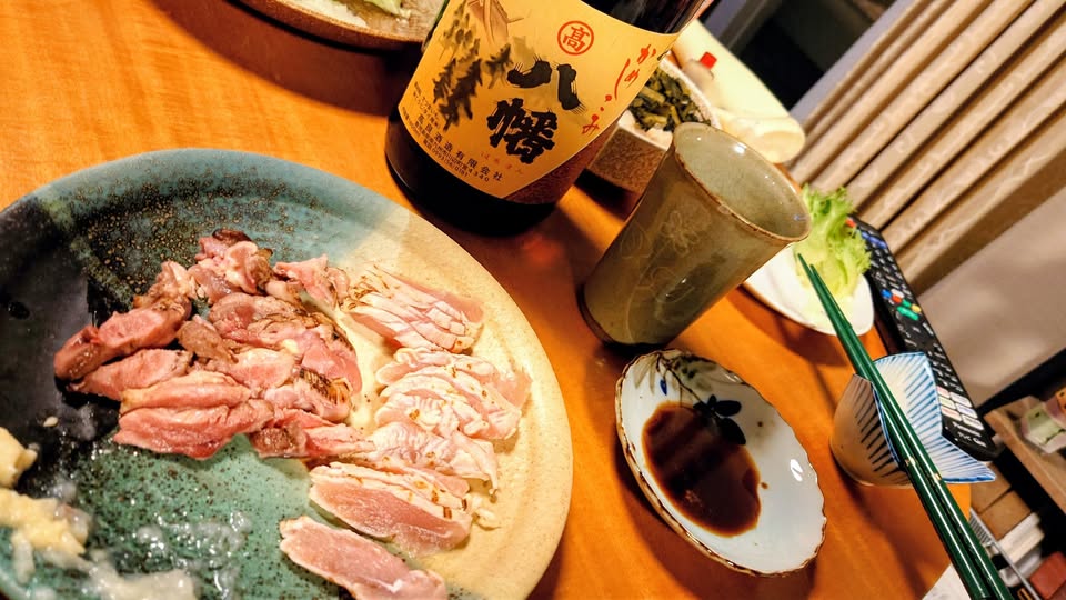 鹿児島尽くし～鳥刺し＋薩摩焼酎をいただきました！